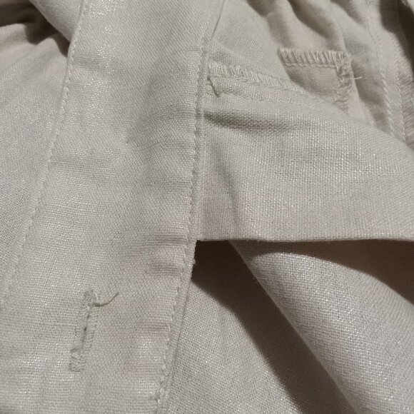 Jason Wu 2-PC Crop Top PantSuit (L) TAN w/gold flecks shines NWT - Picture 6 of 15